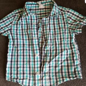 Healthtex toddler boys plaid button up